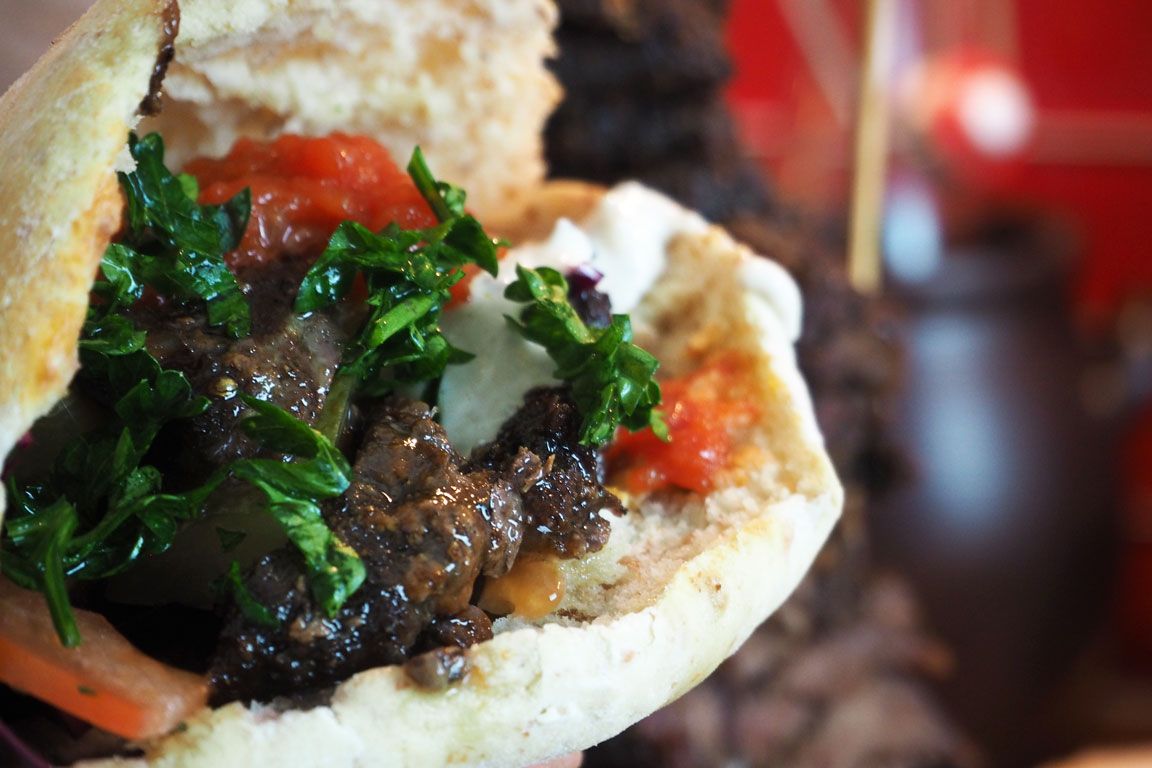 Amazing home made shawarma-gyros-kebab with home baked pita