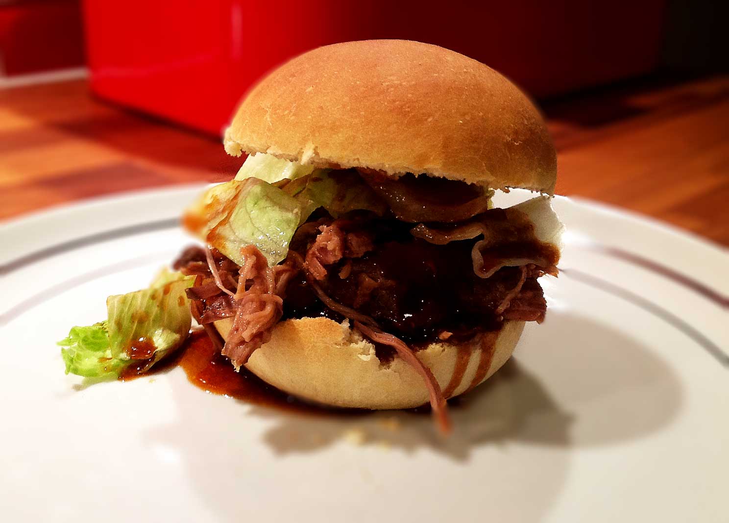 Pulled pork sandwich