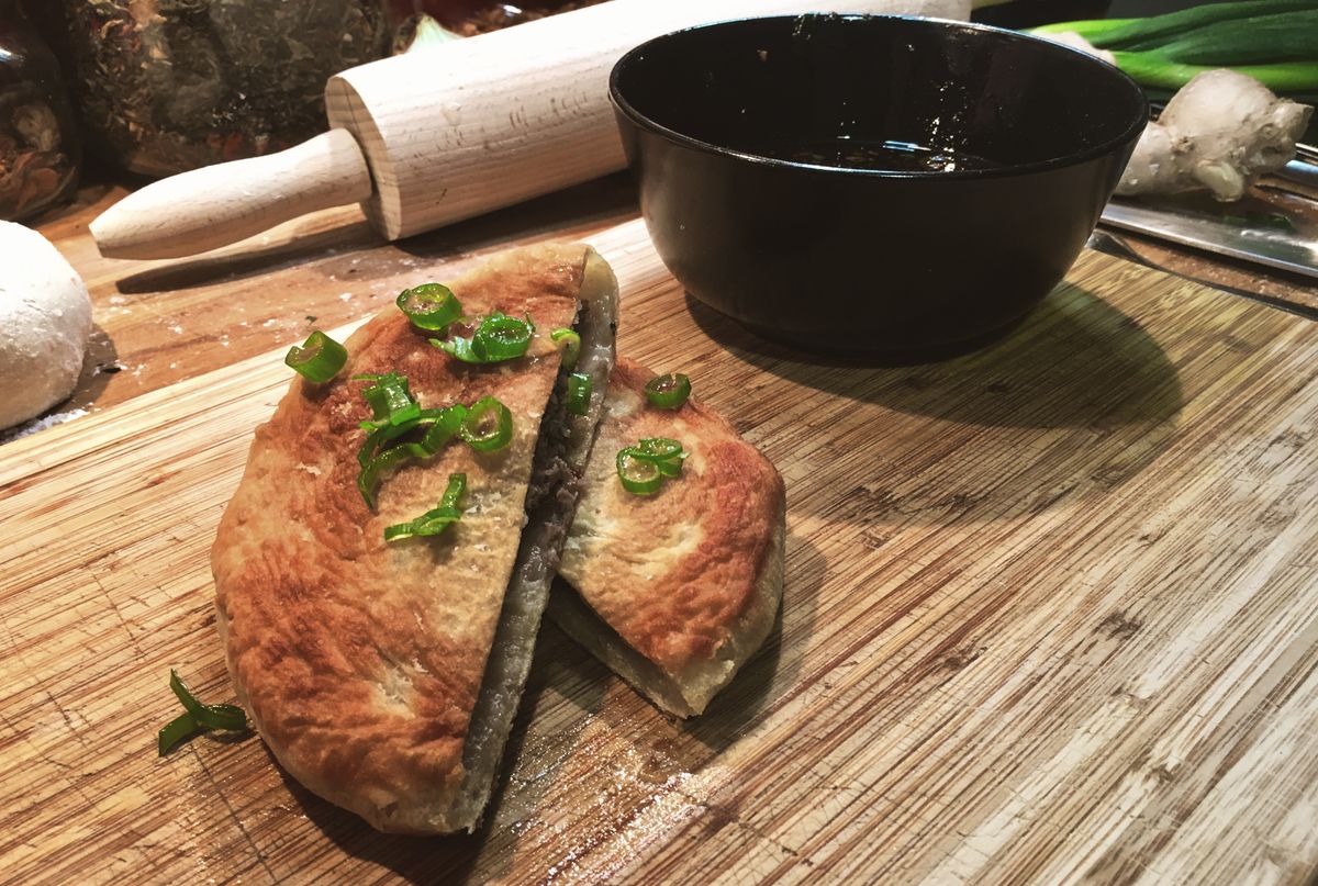 Xian Bing (tasty Chinese meat pie)