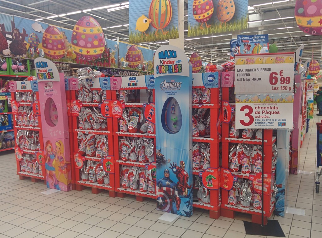 Huge Maxi Kinder Surprise for Easter in French shops