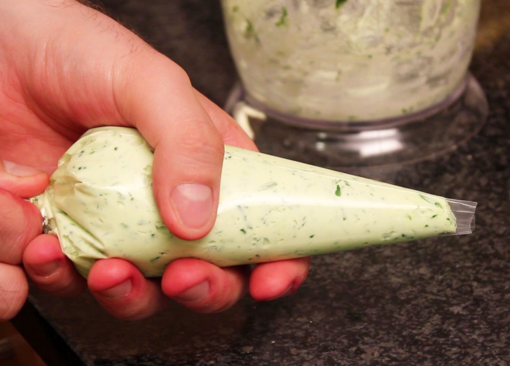 soft goat cheese with chives