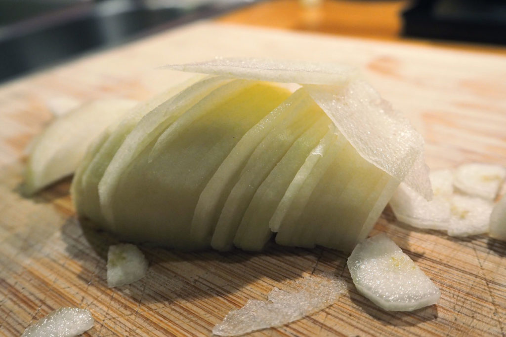 Sliced pear
