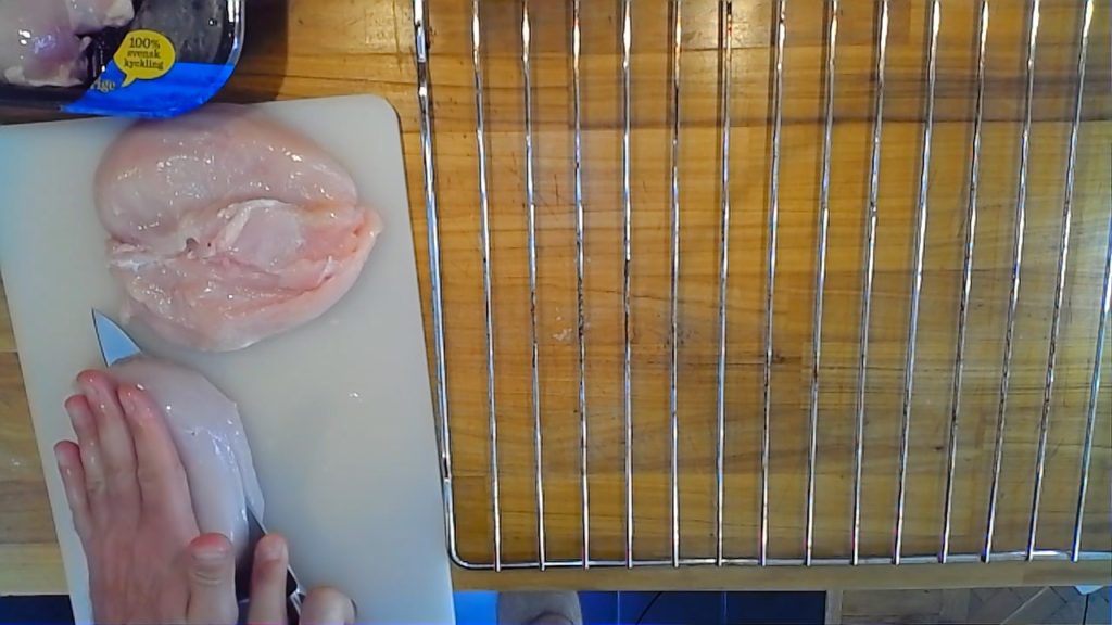 how to cut the chicken