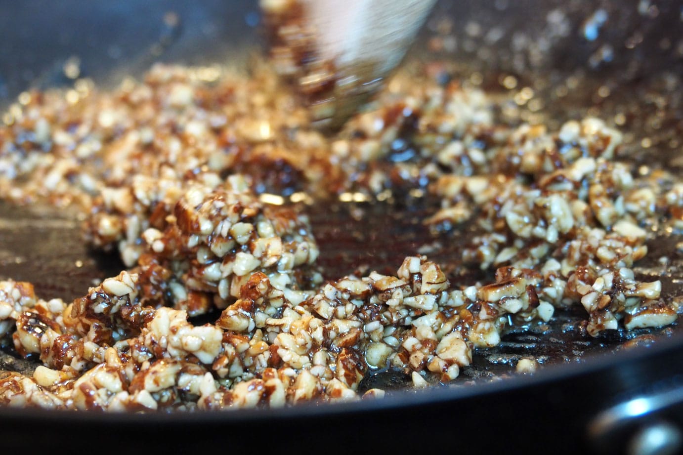 almonds and maple syrup